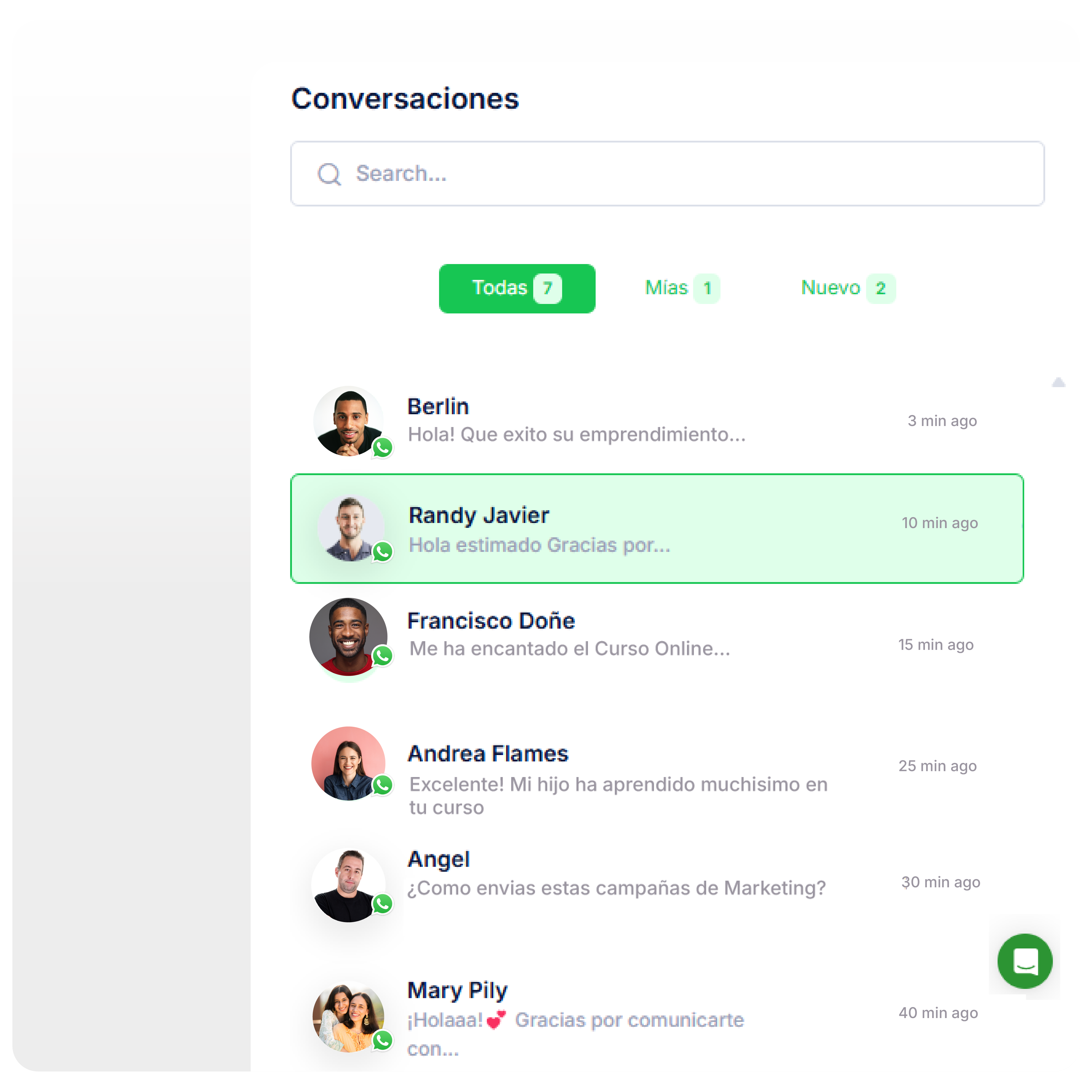 Unified Inbox Widening IO